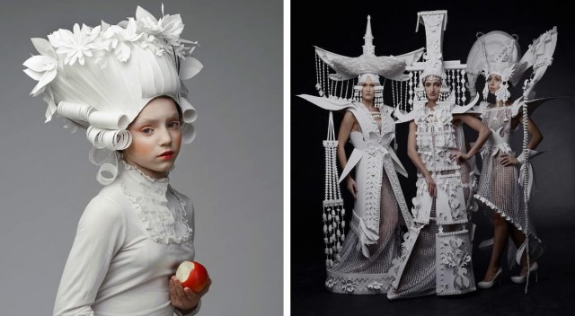 Украинская художница создает потрясающей красоты барочные наряды из… бумаги