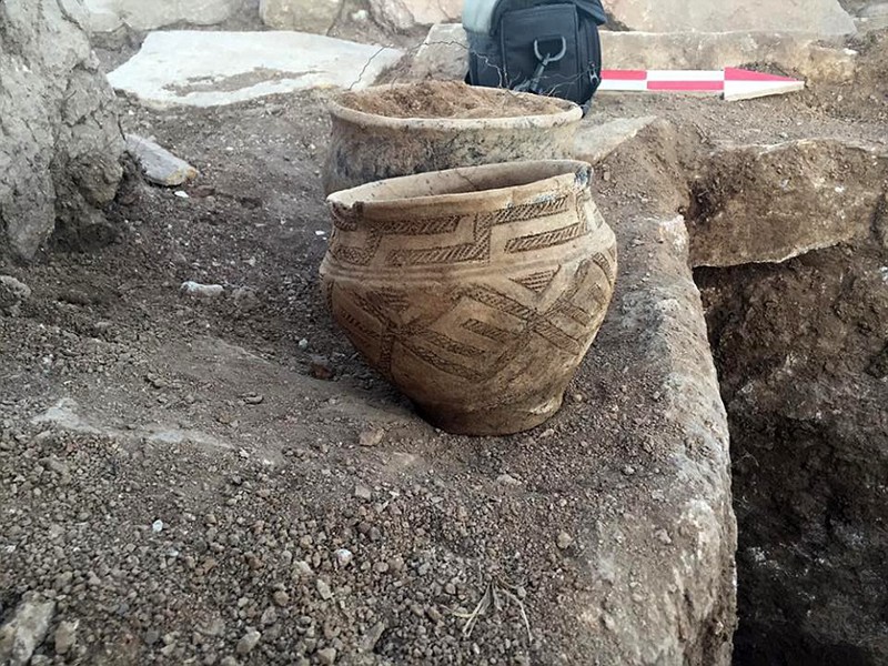 Pottery found at the Kazakh pyramid site