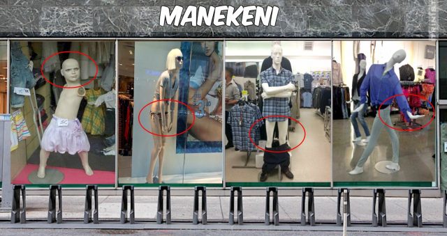 Манекены бывают разные…)) Самые необычные жители магазинных витрин! :)