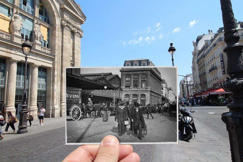 Что такое 100 лет? 20 самых ностальгических фото о том, как изменился Париж за столетие! :) рис 11