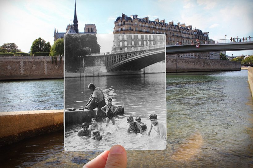 Что такое 100 лет? 20 самых ностальгических фото о том, как изменился Париж за столетие! :) рис 13