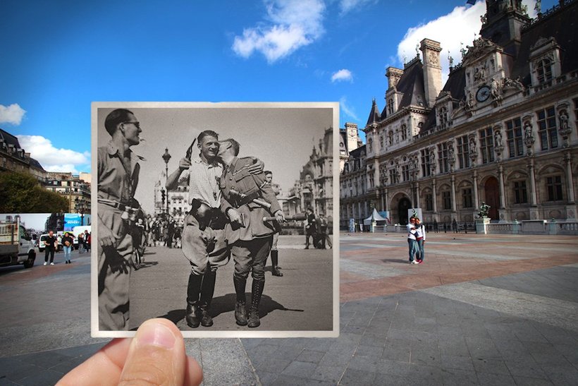 Что такое 100 лет? 20 самых ностальгических фото о том, как изменился Париж за столетие! :) рис 19
