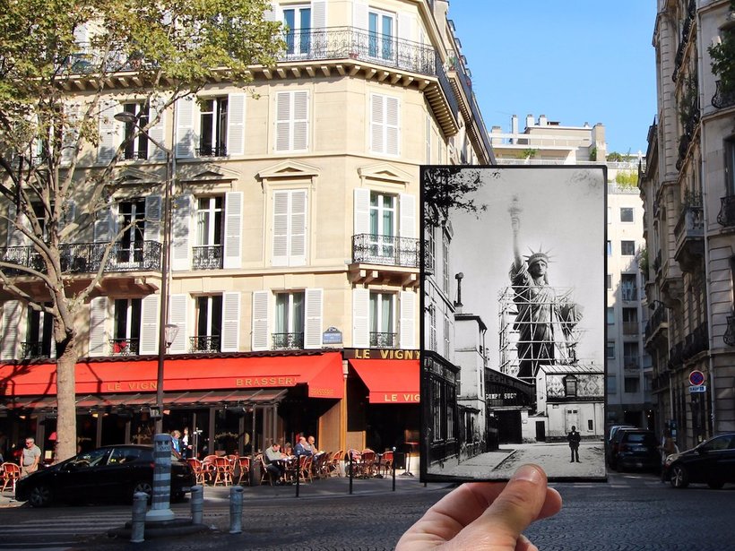 Что такое 100 лет? 20 самых ностальгических фото о том, как изменился Париж за столетие! :) рис 3