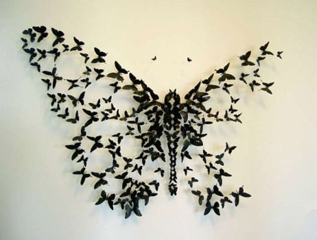 Кто это к нам прилетел? Бабочки на стене - делаем порхающий декор своими руками! рис 7