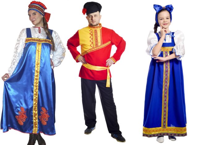 традиционные русские костюмы