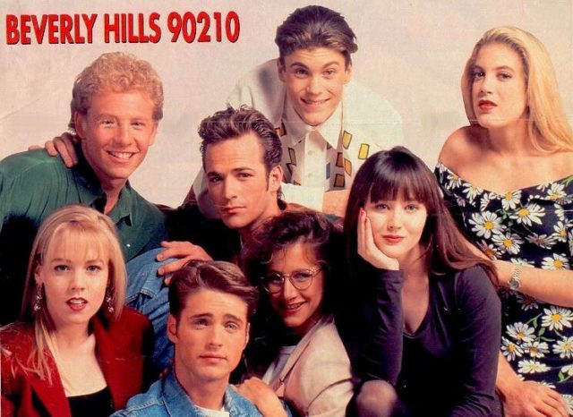 Люк Перри снимается в сериале «Беверли Хиллз 90210»