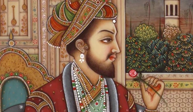 портрет индийского мужчины с розой в руках
