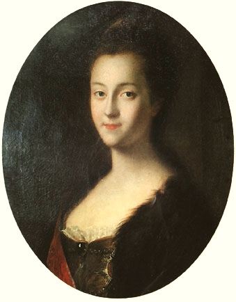 молодая Екатерина - прижизненный портрет