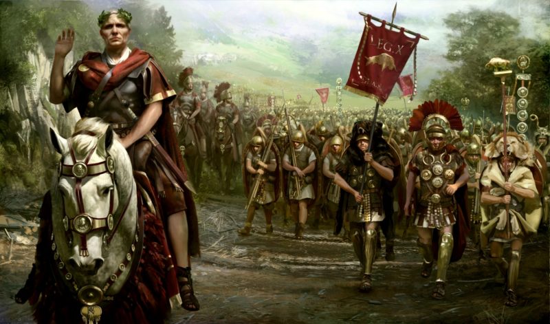 римский легион на марше