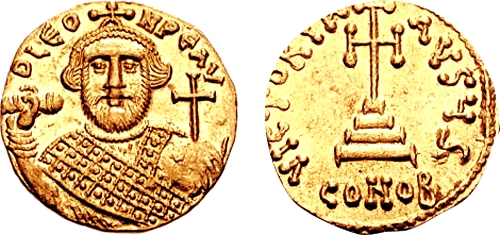 монета с изображением Леонтия