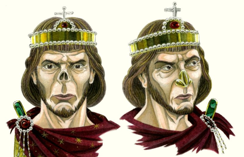 император Юстиниан с искусственным носом