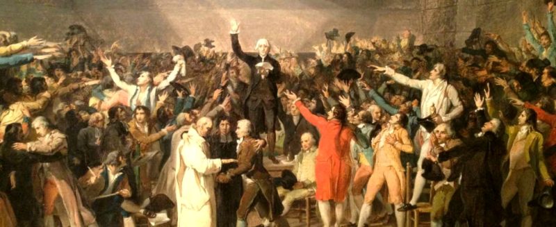Люди на площади в период Великой Французской революции