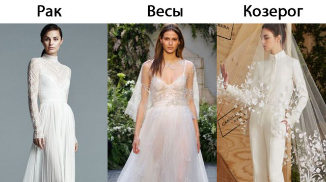 Идеальное свадебное платье для 12 знаков Зодиака: какое подходит вам?