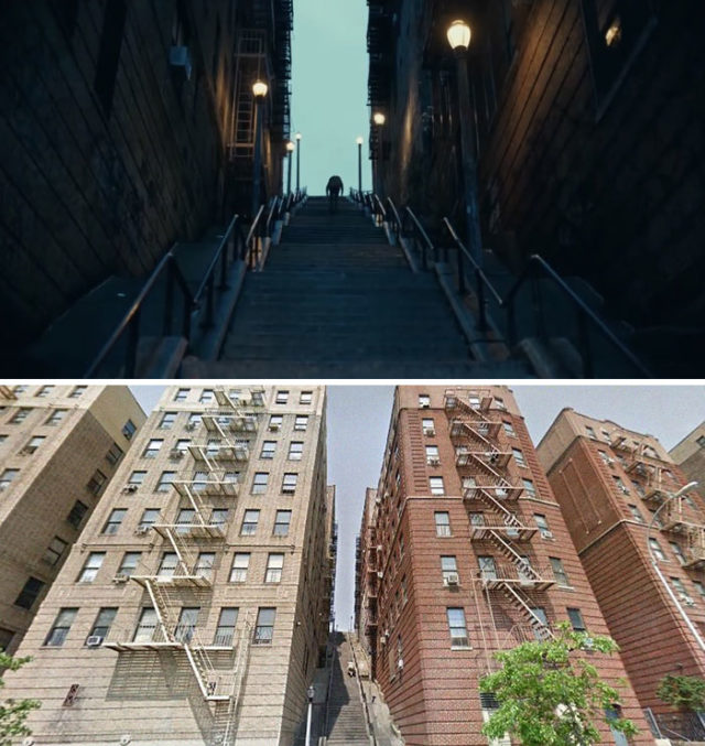лестница в Нью-Йорке, где снимался Джокер