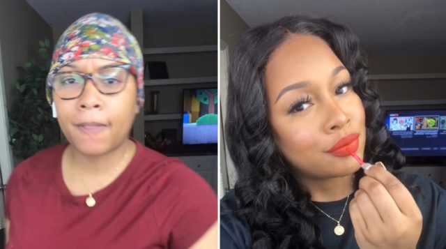 Девушки из Тик-Тока показали свои фотографии до и после того, как сделали макияж