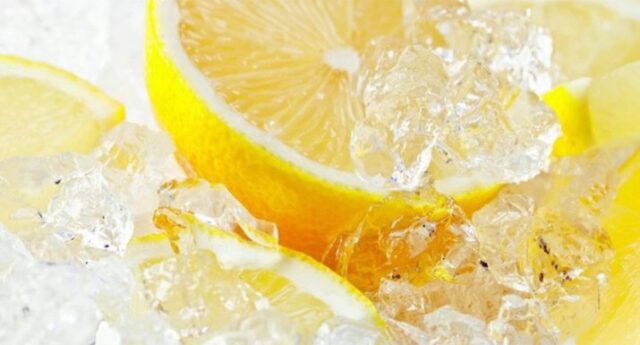 лимон во льду